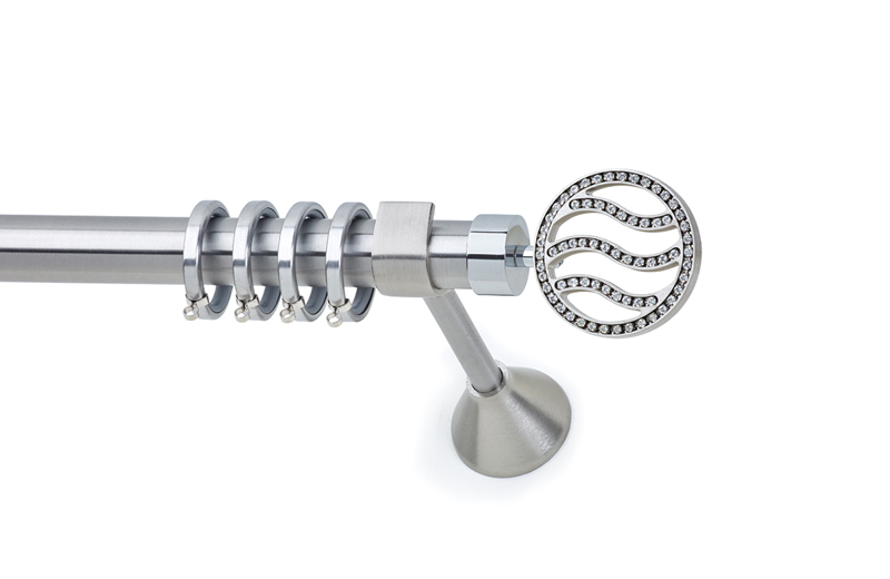 Anartisi Κουρτινόξυλο Φ25 Inox UNIQUE Νίκελ Σατινέ